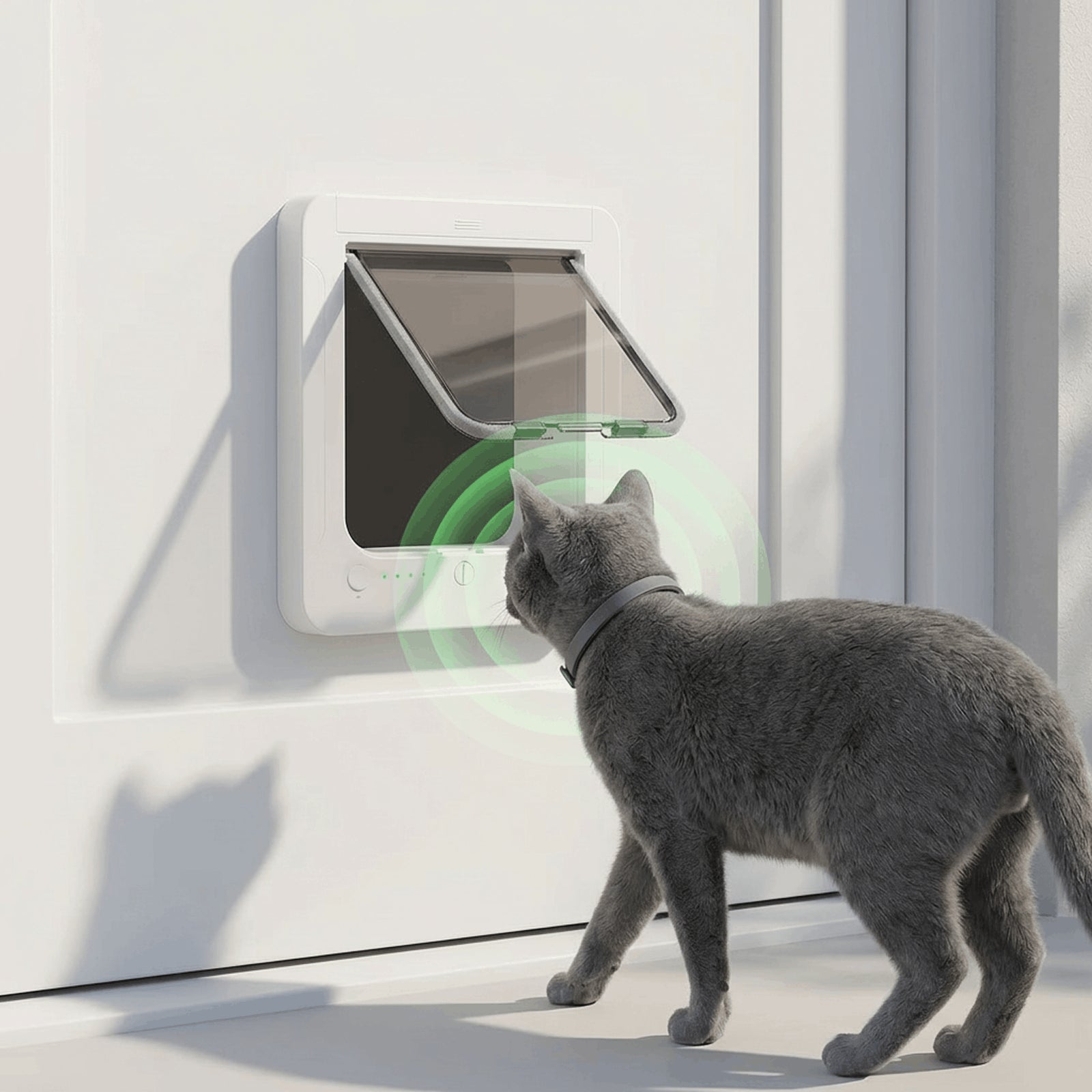 Chatière à puce CatPass Secure 2.0 activation collier chat gris
