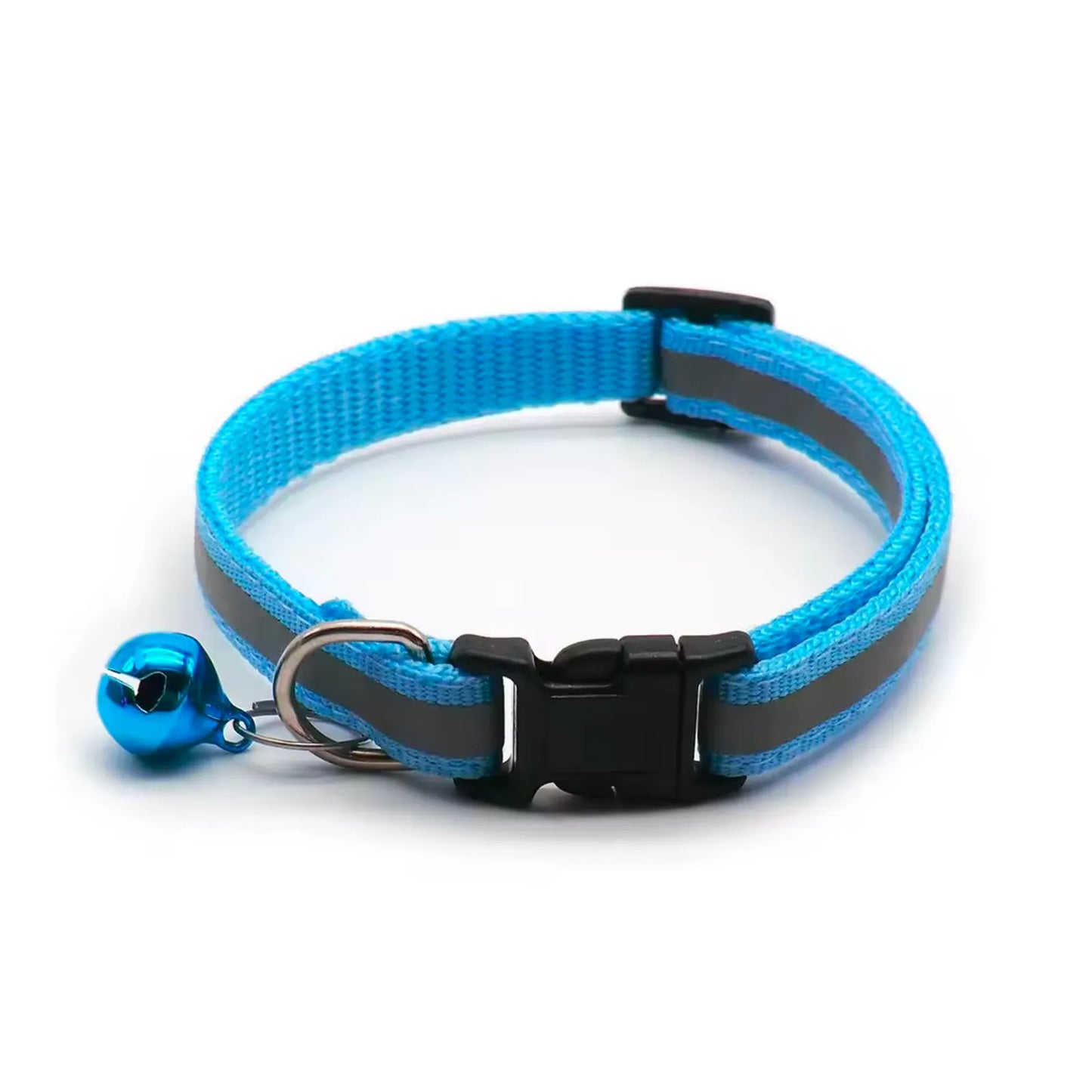 Collier standard bleu compatible chatière à puce CatPass Secure 2.0