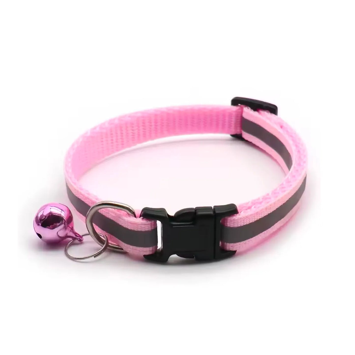Collier standard rose compatible chatière à puce CatPass Secure 2.0
