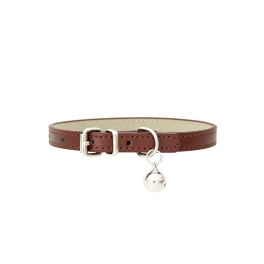 Collier cuir marron compatible CatPass Secure 2.0