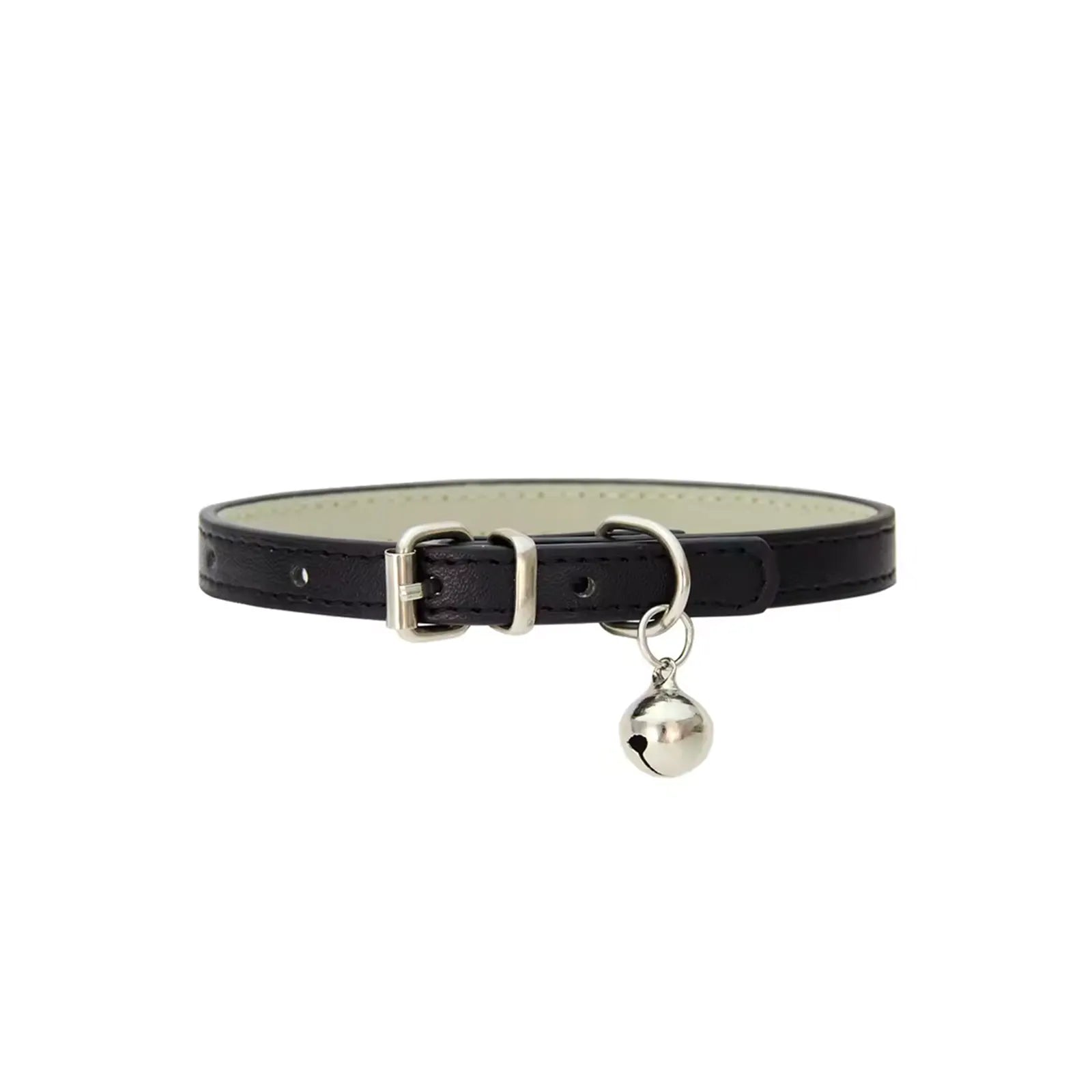 Collier cuir noir compatible CatPass Secure 2.0