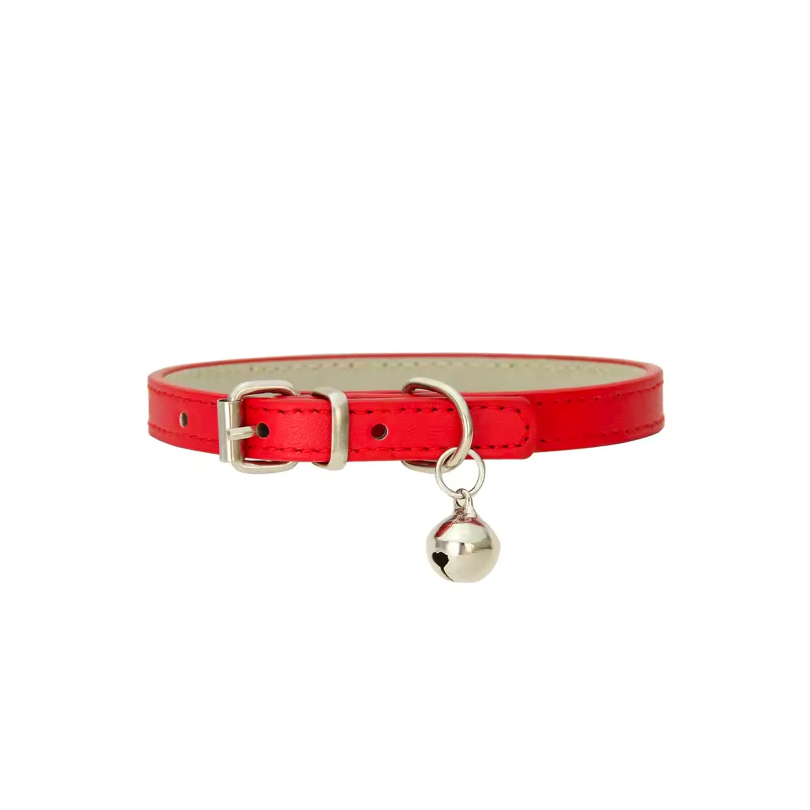 Collier cuir rouge compatible CatPass Secure 2.0