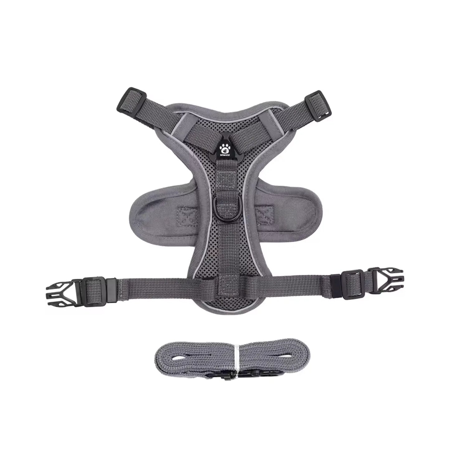 Harnais chat gris compatible utilisation avec collier CatPass