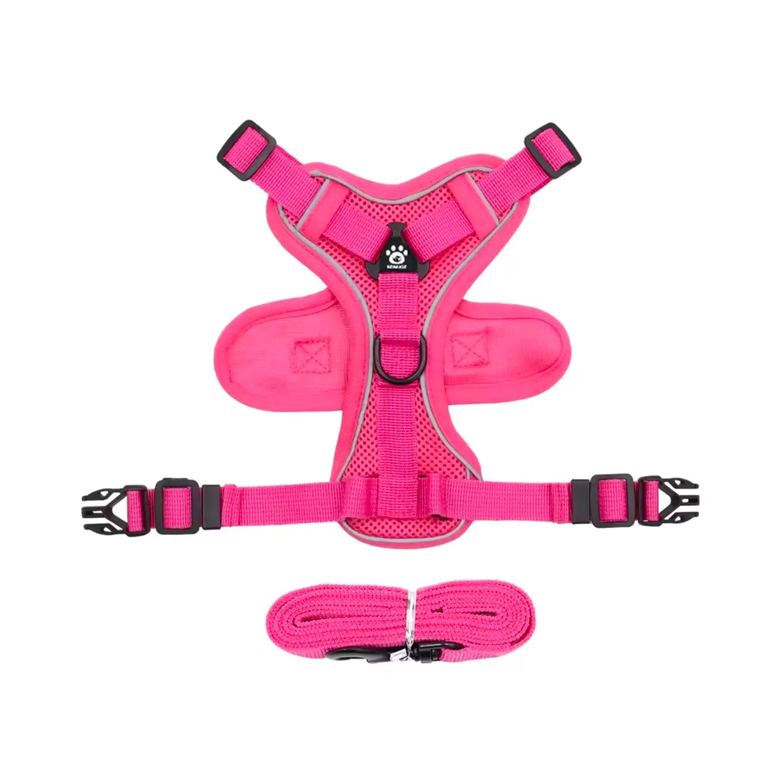 Harnais chat rose compatible utilisation avec collier CatPass