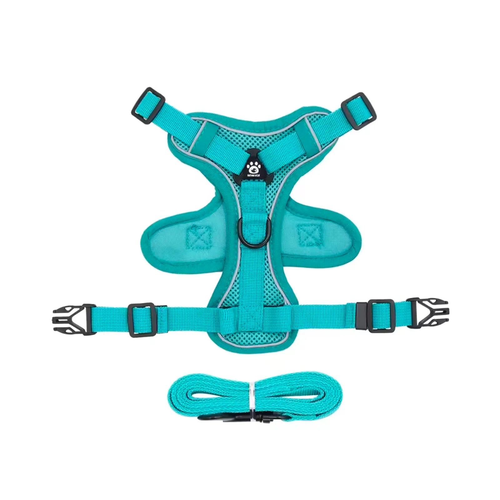 Harnais chat vert compatible utilisation avec collier CatPass